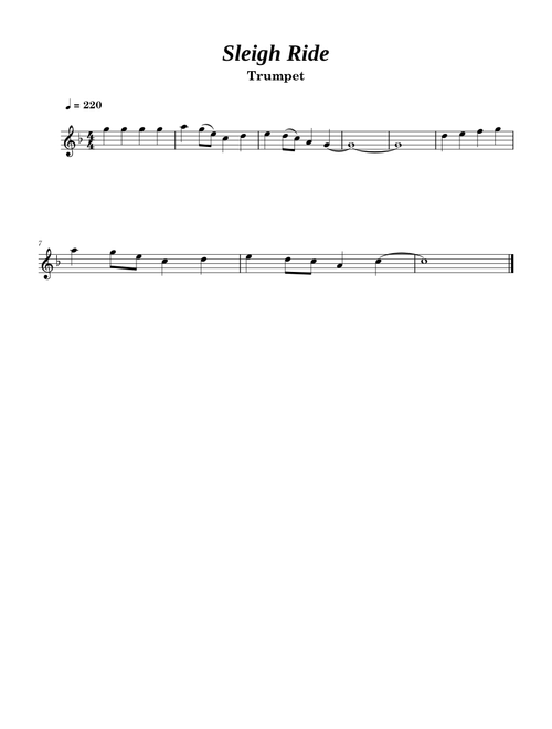 Sleigh Ride