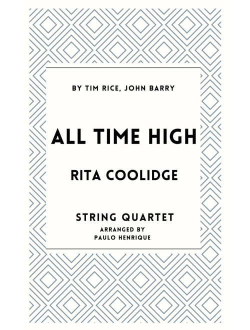 All Time High (Arr. Paulo Henrique) - Rita Coolidge (String Quartet)