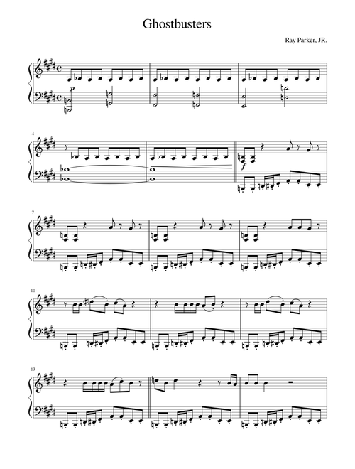 Ghostbusters theme