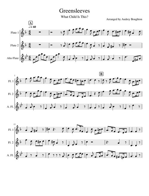 Greensleeves Flute Trio