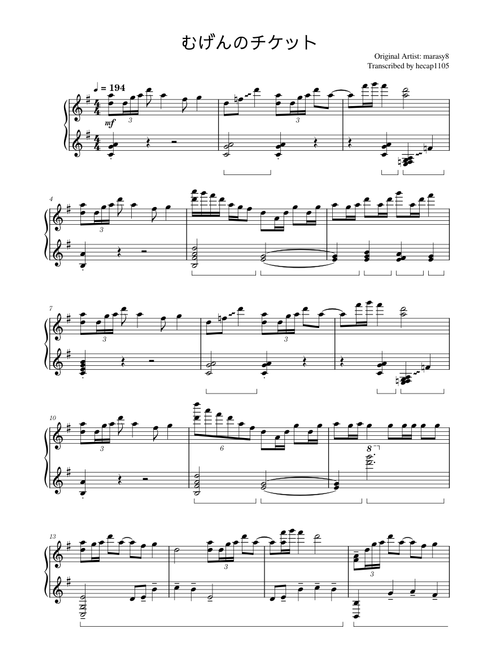 hecap1105 | Free sheet music | Download PDF or print on