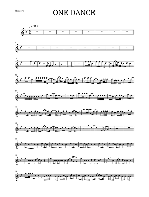One dance – Drake (ALTO SAX RMX)