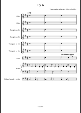 Free Vanessa Paradis sheet music | Download PDF or print on