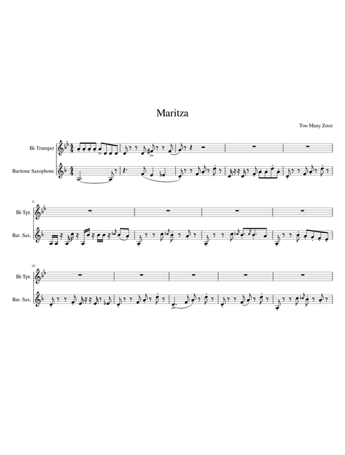 Maritza - Too Many Zooz