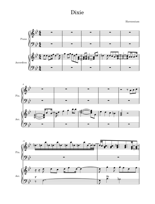 Dixie – Harmonium