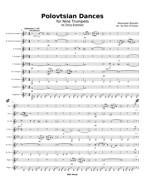 Polovtsian Dances from the Opera "Prince Igor" – Alexander Borodin , arr. by Dan R Casso