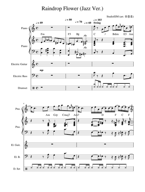 Raindrop Flower  Jazz Ver. (Unfinished 2)
