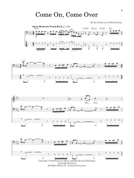 Discover Jaco Pastorius Omnibook For Bass Clef Instruments by jaco