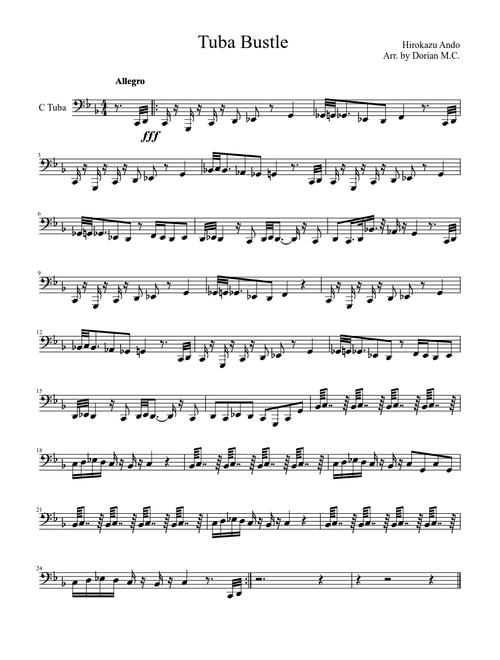 Kirby Air Ride "Item Bounce" for Tuba