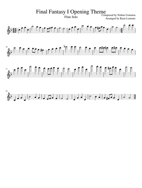 Final Fantasy I Opening Theme