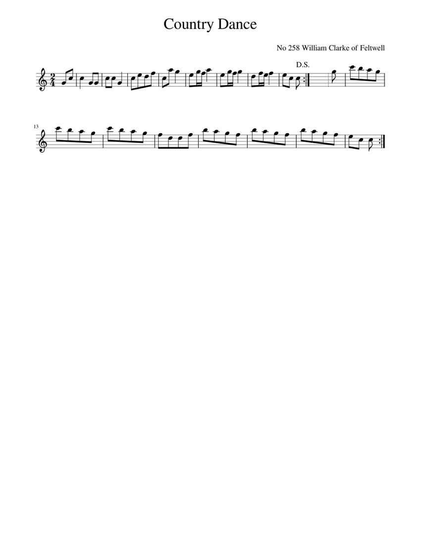 Country Dance - piano tutorial