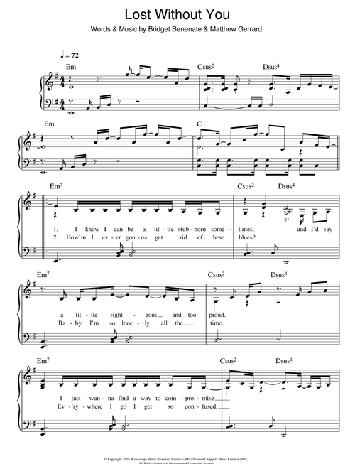 Lost Without You - Delta Goodrem (Easy Piano)