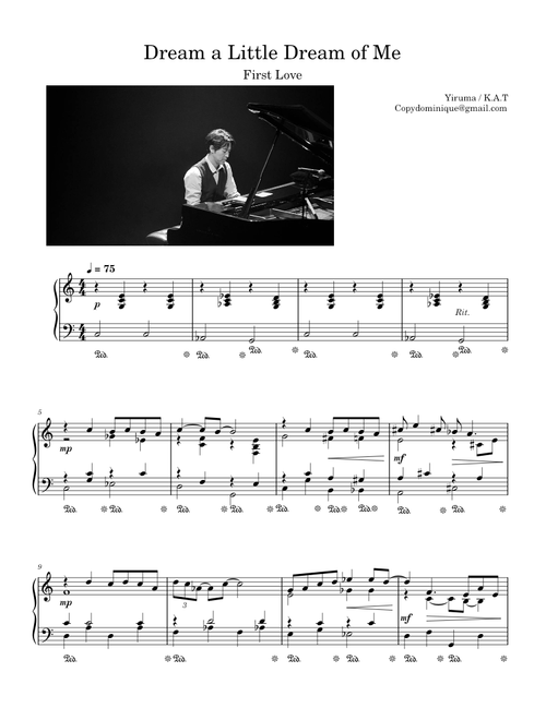 Dream a Little Dream of Me – Yiruma