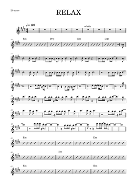 Free Relax by Frankie Goes to Hollywood sheet music | Download PDF