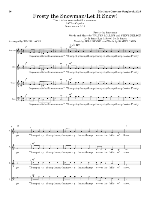 Frosty the Snowman/Let It Snow! – Misc Traditional