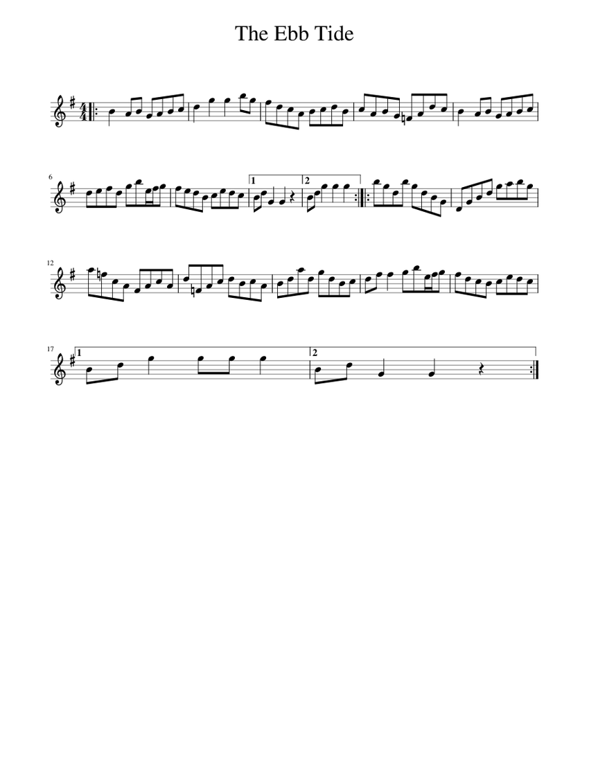 The Ebb Tide Sheet music for Piano (Solo)