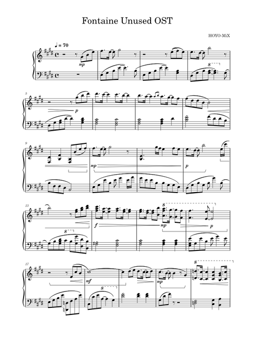 Fontaine Unused OST