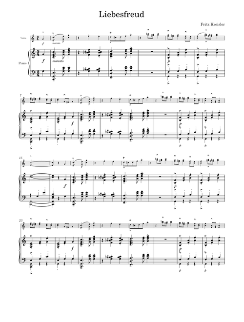 Liebesfreud - Fritz Kreisler