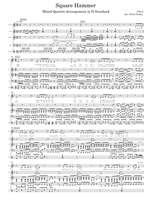 Square Hammer – Ghost (D Standard/Quintet)