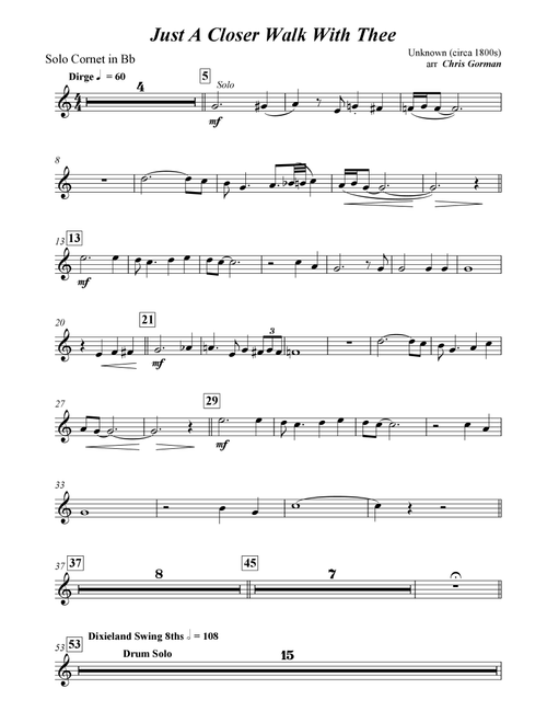 Just a Closer Walk with Thee (Arr. Chris Gorman) - Unknown (Brass Band)