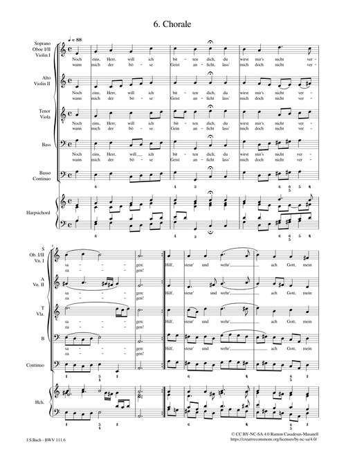 Was mein Gott will, das g'scheh allzeit, BWV 111 / Mvt. 6 – Johann Sebastian Bach BWV 111.6