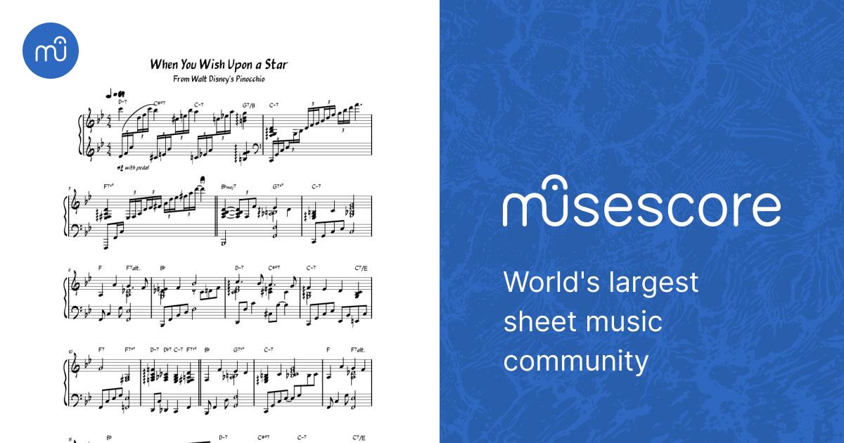 When you wish upon a star – JAZZ version Sheet Music with