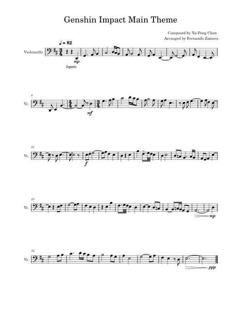 Genshin Impact Main Theme – Yu-Peng Chen Genshin Impact Theme song