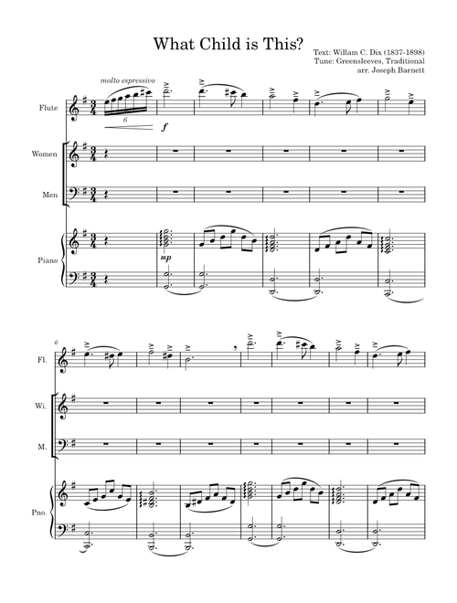 What Child is This? - arr. Joseph Barnett