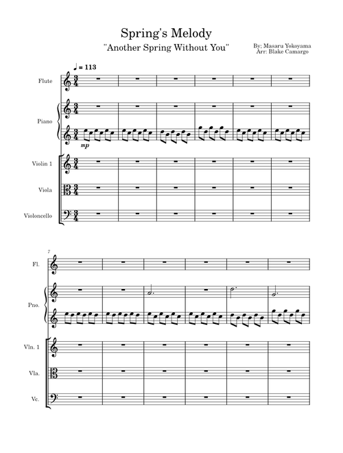 Spring's Melody (Another spring without you)