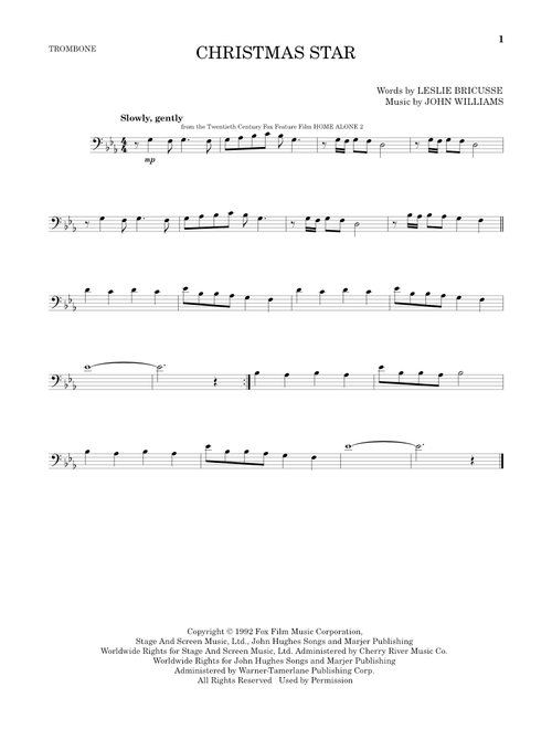 Christmas Star - Leslie Bricusse (Trombone Solo)