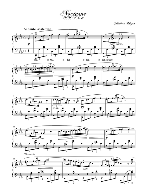 Nocturne KK IVb,8