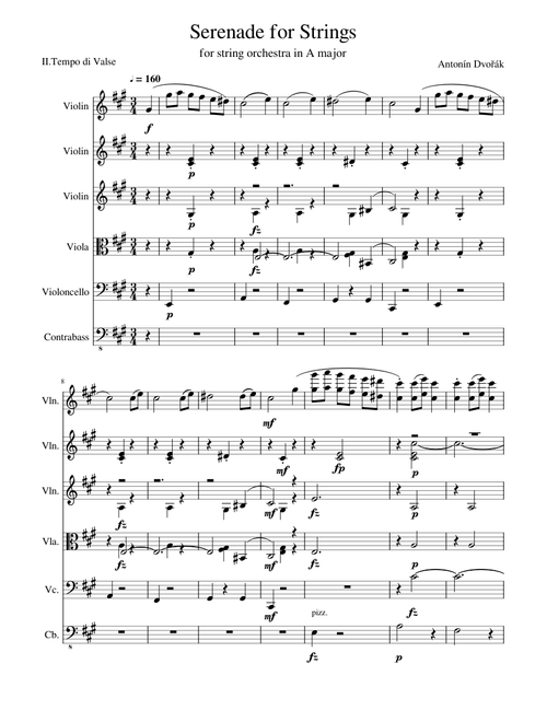Serenade for Strings - Antonin Dvorak