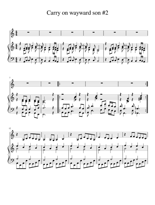 Carry On Wayward Son