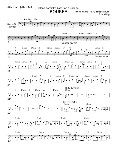 Bourée - Johann Sebastian Bach