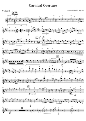 希少novelty orchestra folio 新管弦楽楽譜集　1917年版 Play Official version of Carnival Overture, Op.92 Sheet Music by