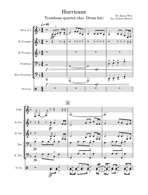 Hurricane – Kanye West Hurricane Brass Quintet (Arr. Jackson Monroe)