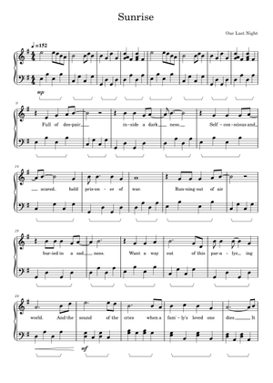 Sunrise Sheet Music for Saxophone alto (Solo) | MuseScore.com