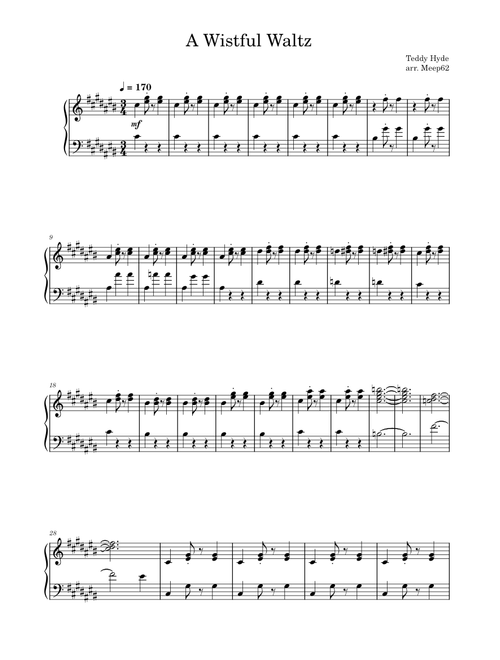 A Wistful Waltz - Teddy Hyde