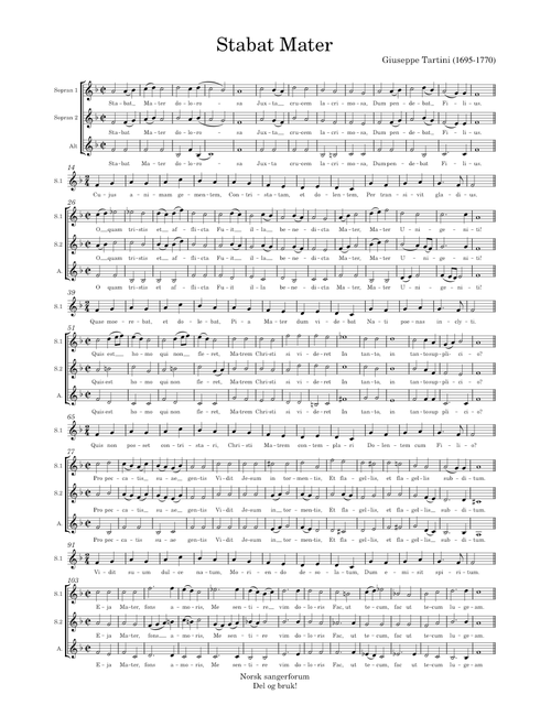 Stabat Mater - Giuseppe Tartini