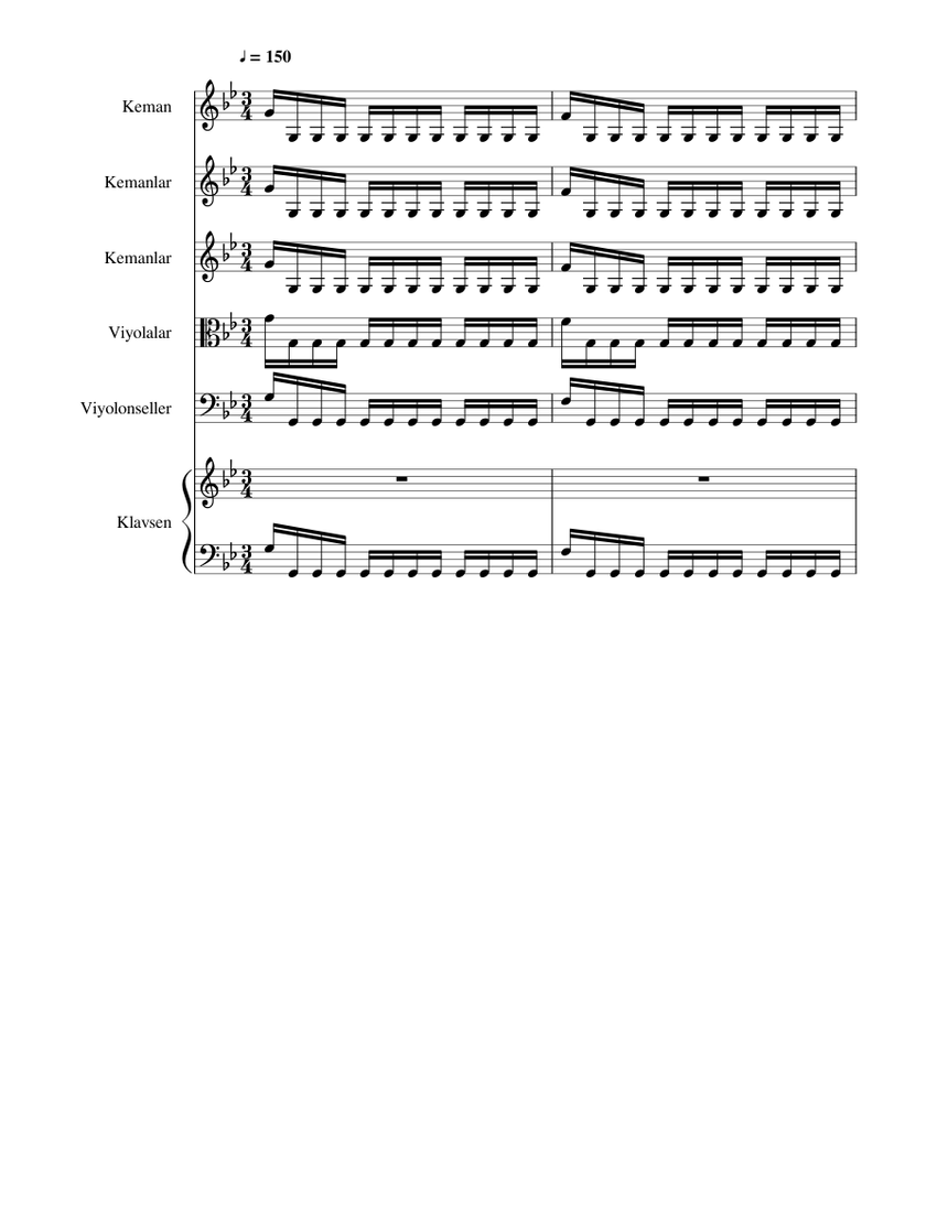 Vivaldi Summer Presto Sheet Music for Harpsichord, Violin