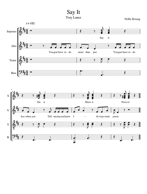 Say It- Tory Lanez (Chorus only, Acapella)