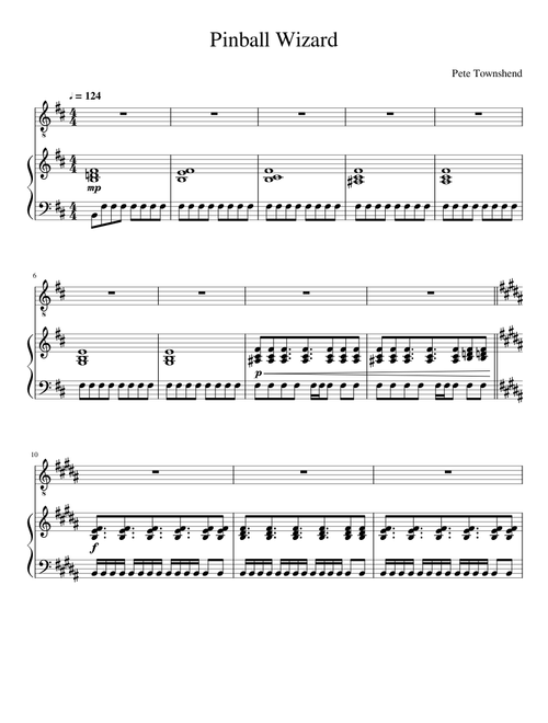 Pinball Wizard (Vocal Score)
