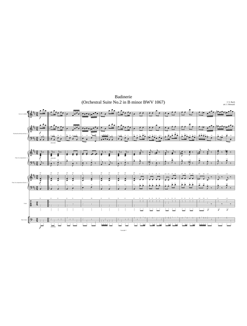 Orchestral Suite No.2 in B minor, BWV 1067, No. 7 Badinerie – Johann Sebastian Bach