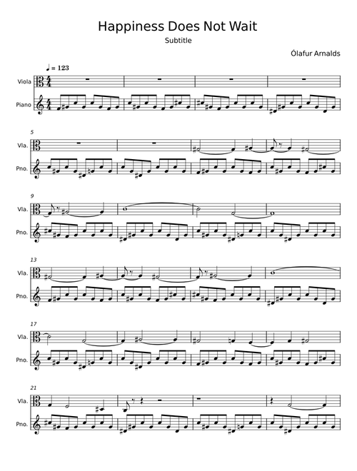 Happiness Does Not Wait - Ólafur Arnalds