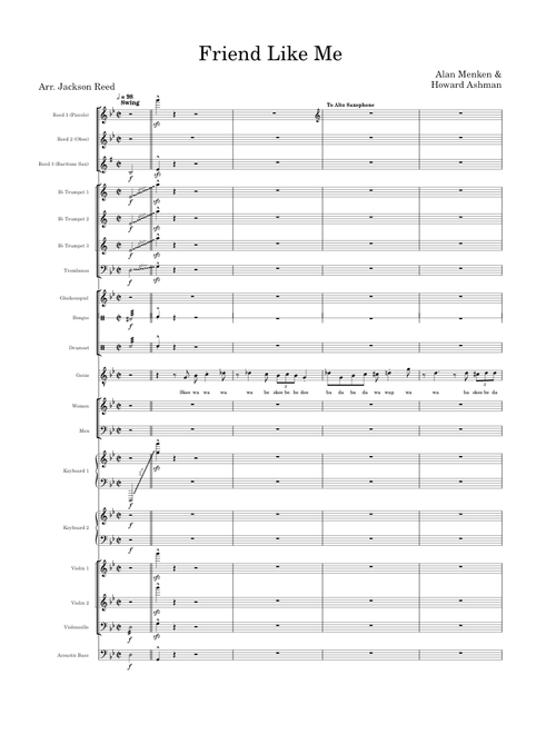 Friend Like Me (2015 Broadway Transcription)