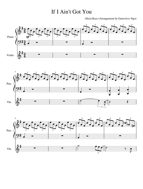 If I Ain't Got You- Alicia Keys