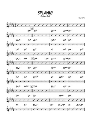 Frank Foster Splanky Tenor Saxophone Solo Sheet Music for Saxophone ...