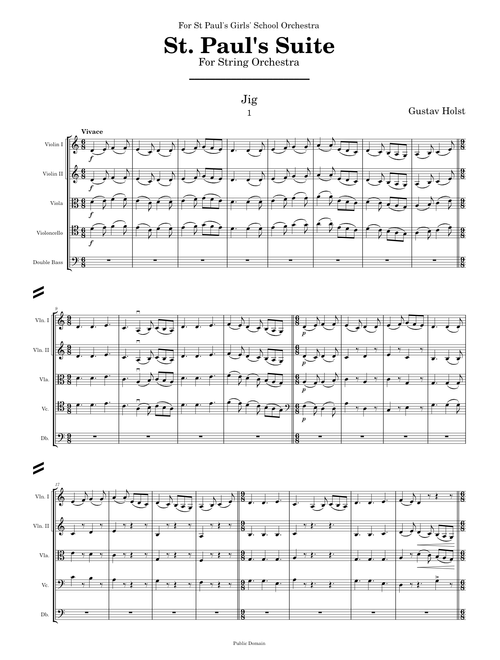 St. Paul's Suite, Op.29 No.2 – Gustav Holst
