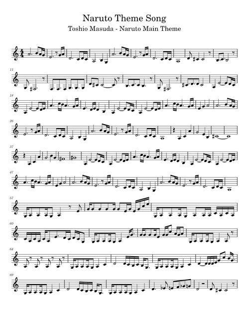 Naruto Theme Song