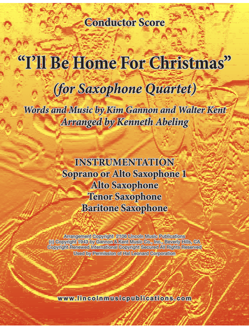 I'll Be Home For Christmas (Arr. Kenneth Abeling) - Rascal Flatts (Woodwind Ensemble)